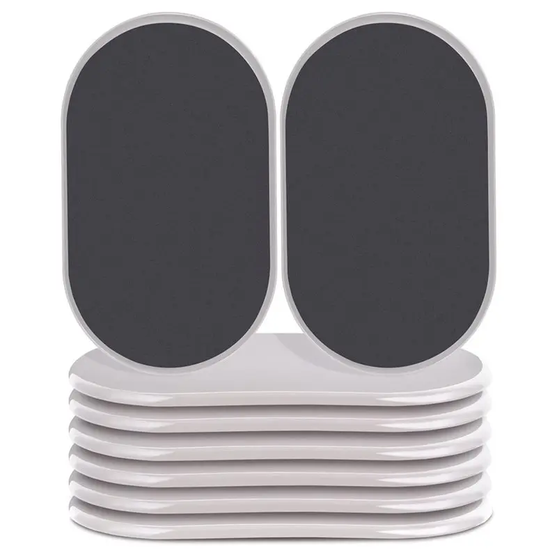 A74E-Reusable Large Furniture Movers Sliders For Carpet And Hardwood Floors-8 Pack 9-1/2