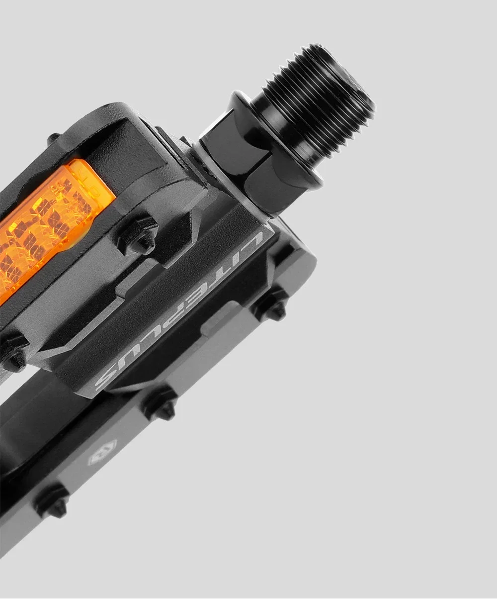 LITEPLUS Vollaluminium-Legierung Klappbare Fahrradpedale Rutschfeste Schnellklappbare Fahrradpedale BMX Fahrrad Klapppedale Fahrradteile – Detail 8