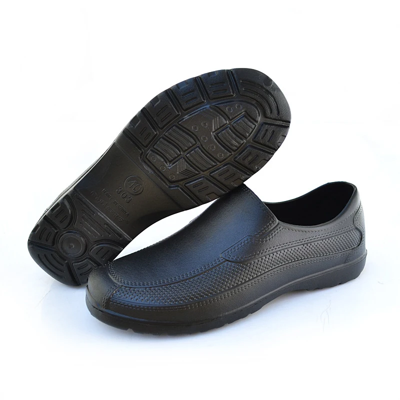 Sapatos de trabalho de cozinha para homens restaurante do hotel eva antiderrapante à prova de óleo sapatos de chef verão à prova dwear água wear-resistant botas chuvosas