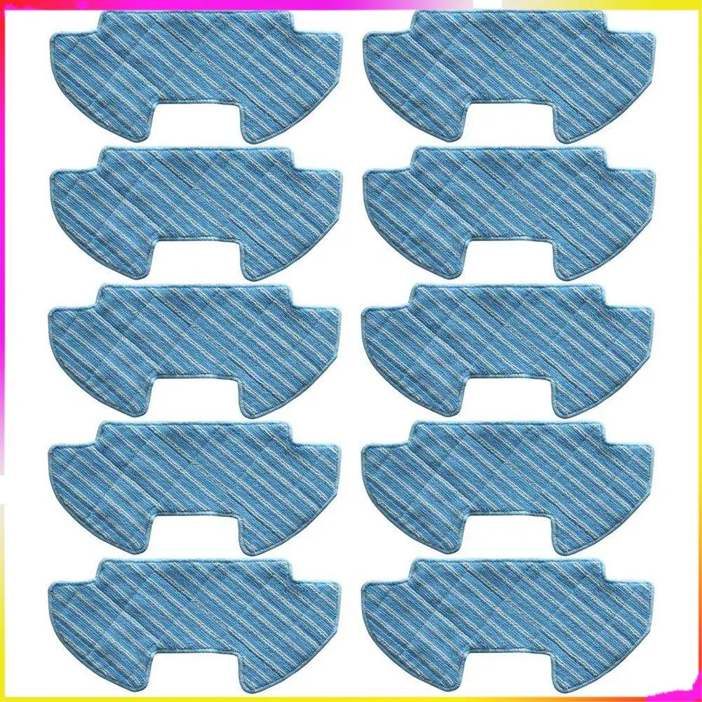 M04K 10Pcs Mop Cloth Pads For  Powerbot-E VR05R5050WK Vacuum Cleaner Spare Parts