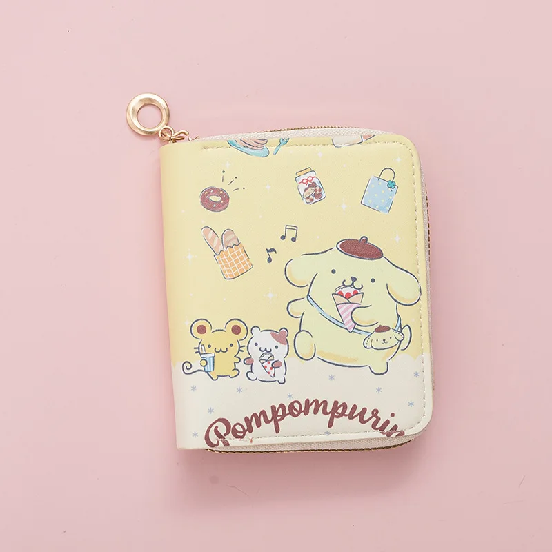 Sanrio Pochacco Cute Korean Version of Puppy Coin Purse Small Cartoon Cartoon Female Student Short Zipper Wallet Card Package image 2