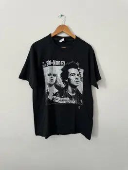 เสื้อยืด SID and Nancy แนววินเทจเสื้อยืดขนาดมินต์ขนาดใหญ่
