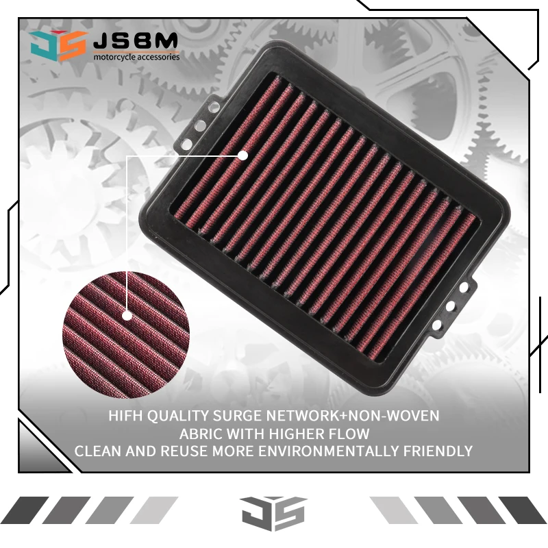 

JSBM Motorcycle Accessories Washable Air Filter For Loncin Valico Voge 800 900 DSX DS Rally BMW F750GS F850GS F900R F900XR