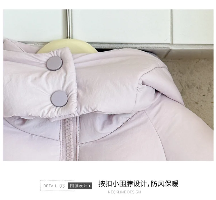 Kleinkind Mädchen Kapuzen-Steppjacke 2026 Herbst Winter Baby Kinder Niedliche Hasen-Handtuch-Stickerei Reißverschluss Warme Dicke Oberbekleidung – Detail 12