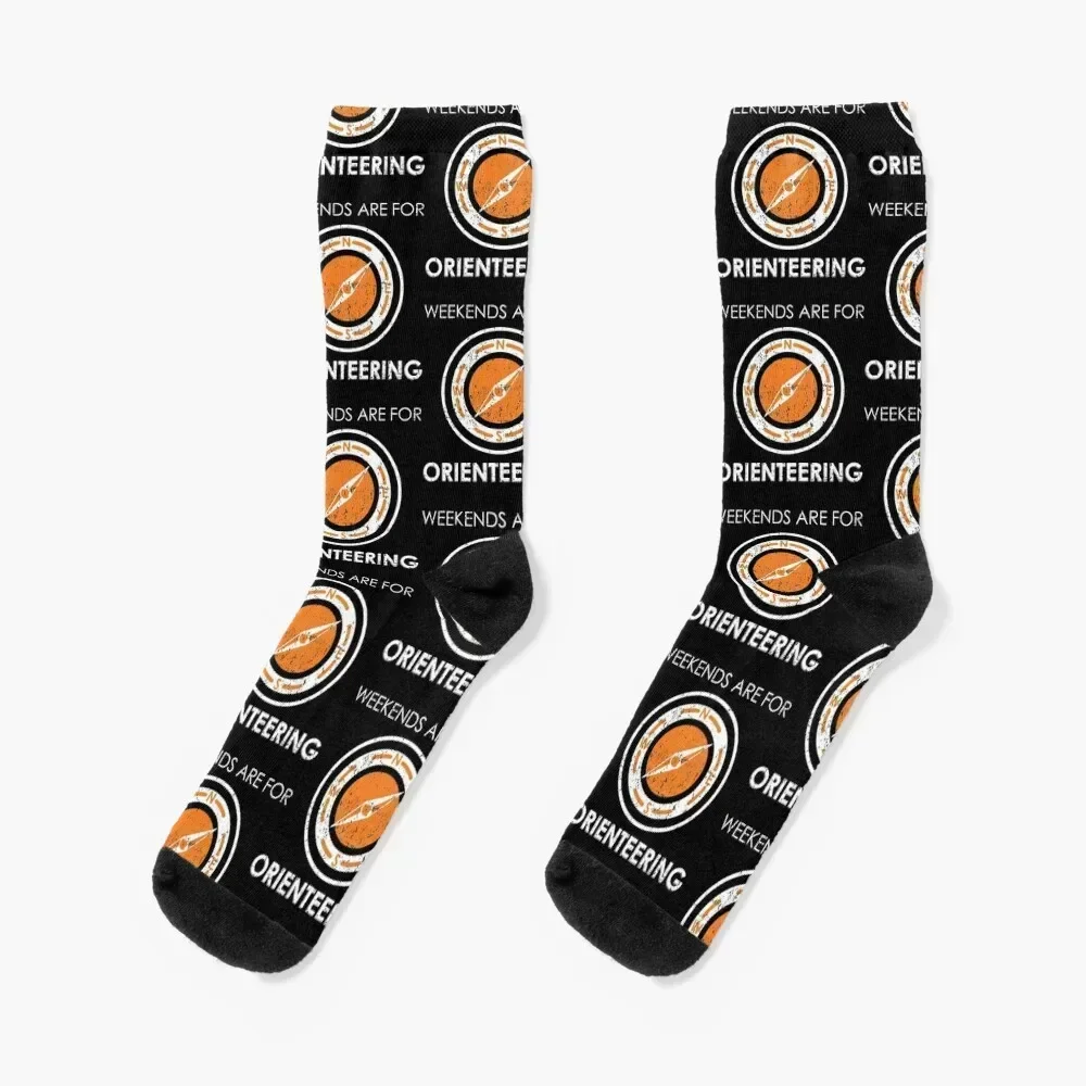 

Weekends Are For Orienteering design Socks gift christmas gift kids anti-slip Men's Socks Women's