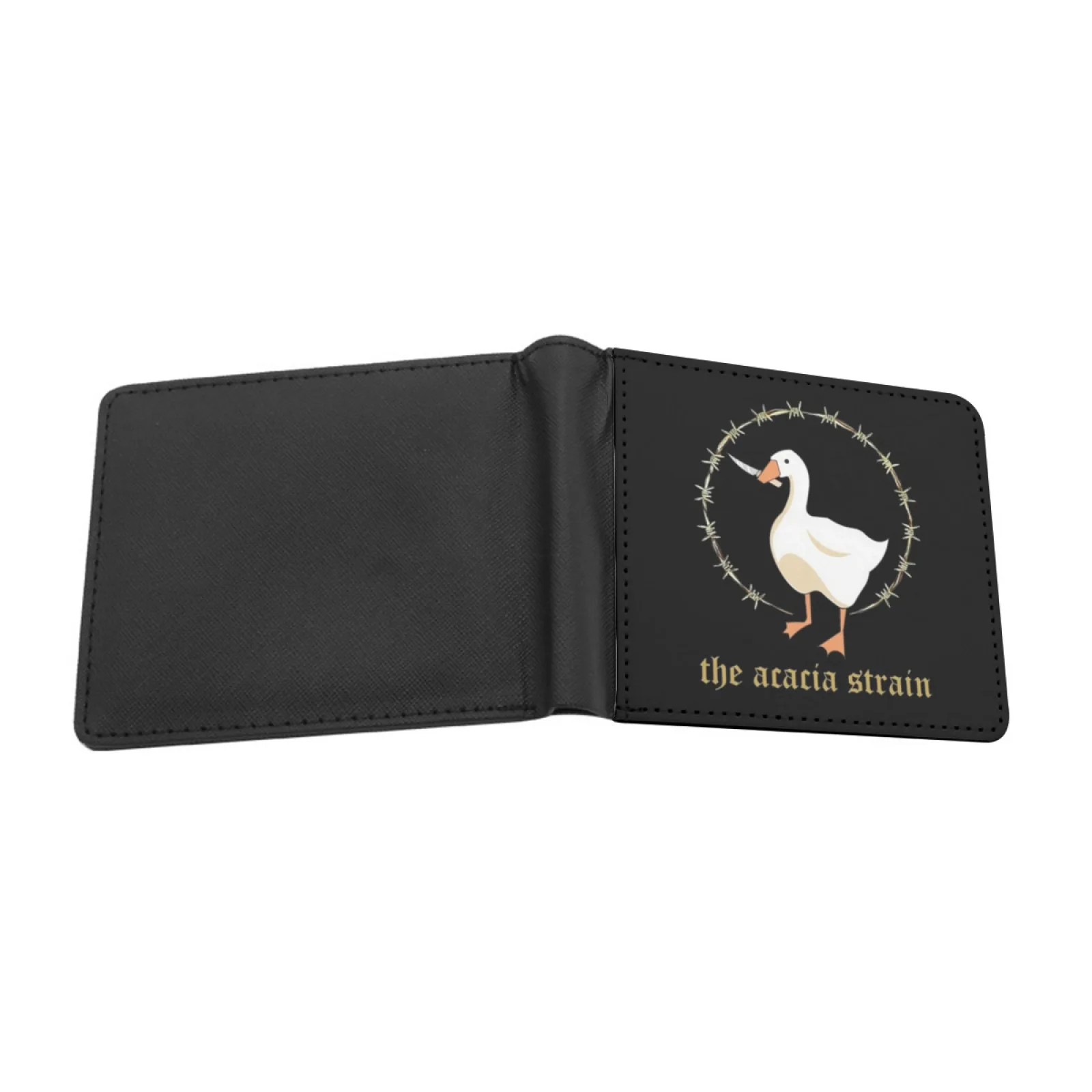 The Acacia Strain T Shirt Personalized Men's Leather Wallet Credit Card Pouch Purse The Acacia The Acacia The Acacia Strain