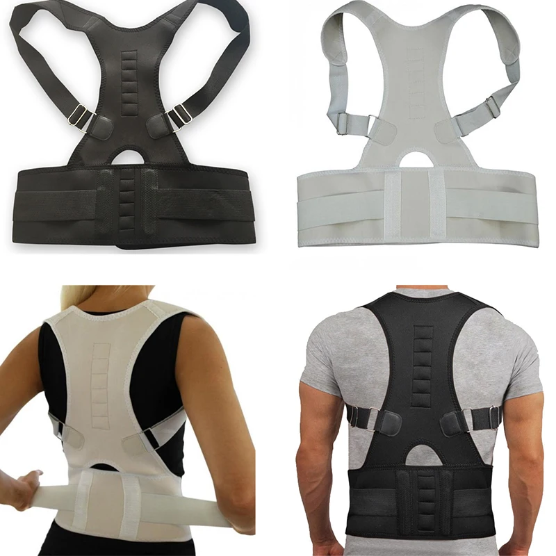 

Magnetic Therapy Adult Back Corset Shoulder Lumbar Posture Corrector Bandage Spine Support Belt Back Support Posture Correct
