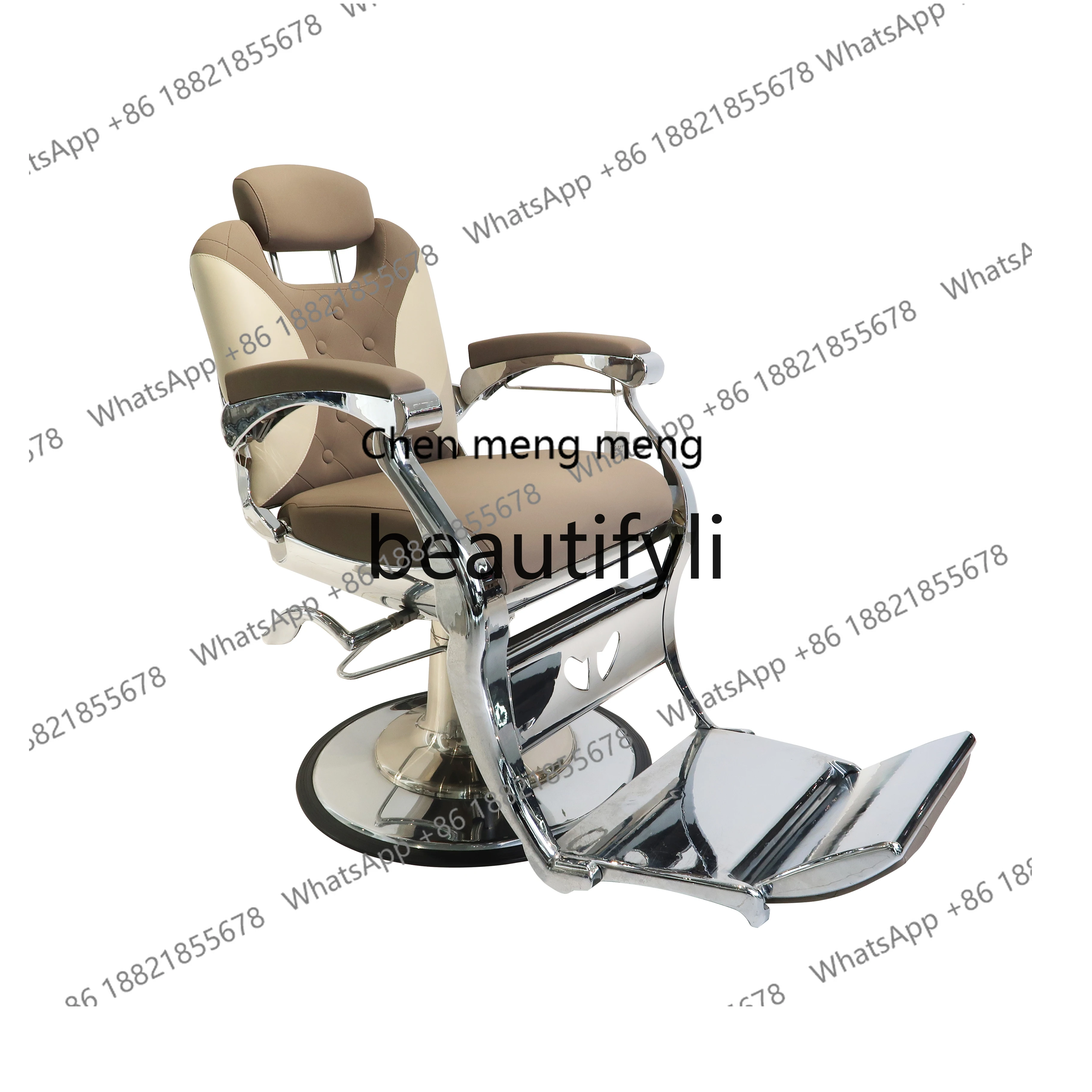 X New Oil Head Chair for Hair Salons, Reclining Haircut Chair, Shaving, Perming, and Dyeing Hair Seat