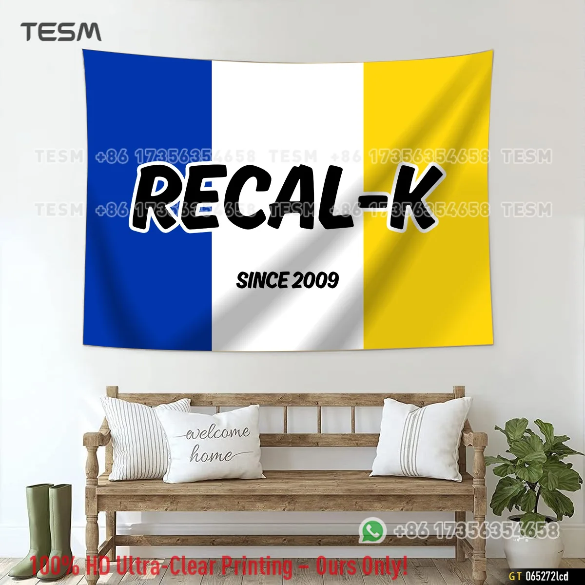TESM 3D Print Competition Banners Fence Flags Wall Art Decorative Tapestries Hanging Freely Suitable Living Rooms  Bedrooms