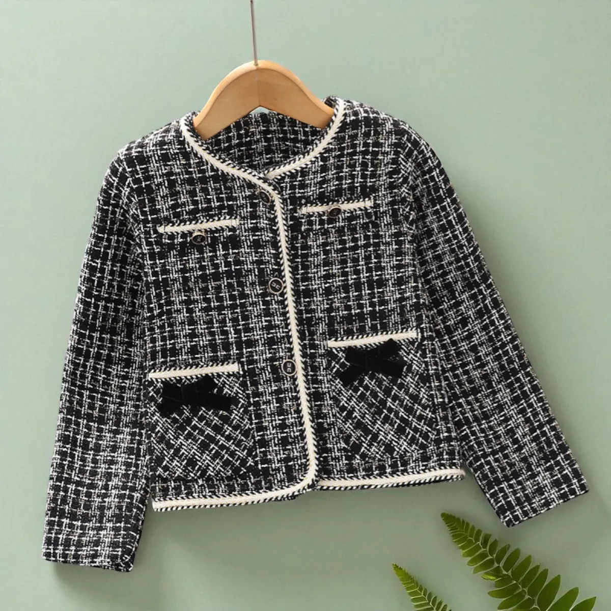 

Комплект детской одежды: клетчатый пиджак и платье, костюм для малышей, подростковый костюм, нарядный комплект для девочек 6, 7, 8, 10, 12 лет