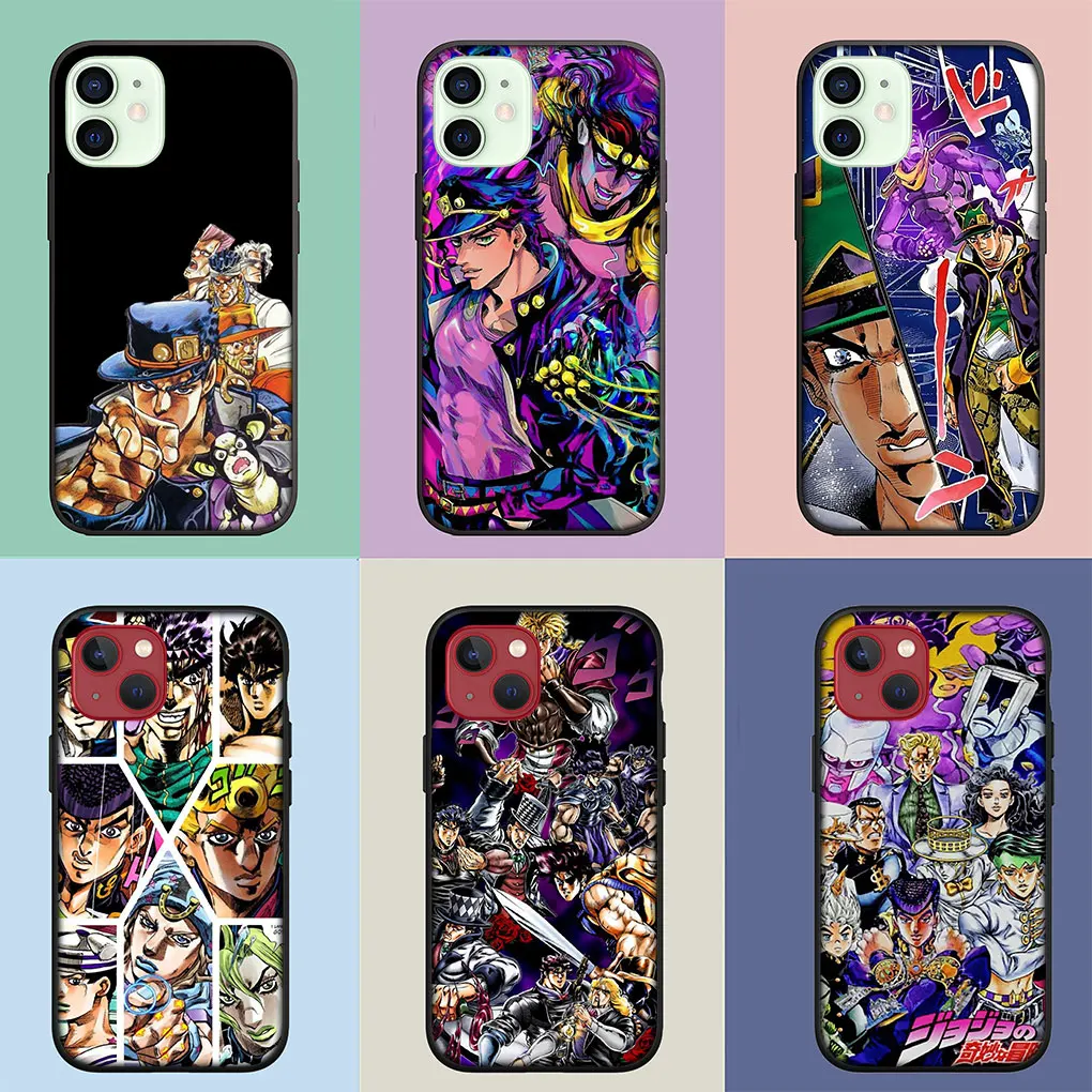 Jojo's Bizzare Adventure Jojo is Soft Casing for iPhone 14 13 12 Mini 11 Pro XS Max X XR 6 7 6S 8 Plus + SE Phone Cover Case