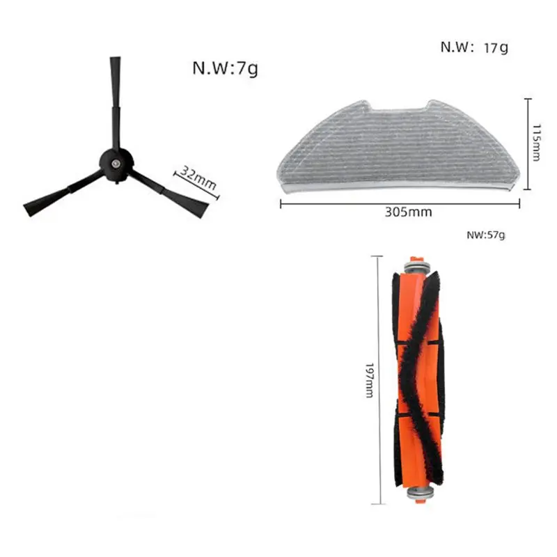 A19Q-Filter And Mop Cloth Replacement For Xiaomi Mi Robot Vacuum Mop 2 Pro MJST1S Vacuum Cleaner