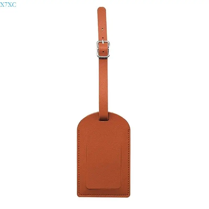 X7XC PU Leather Luggage Tag Travel Suitcase Wedding Bridal Gift for Lover Couple