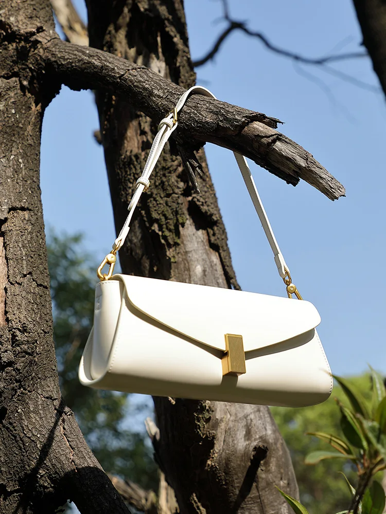

2026 luxury bag Underarm cowhide Genuine leather handbags women vintage shoulder bag female korean high quality