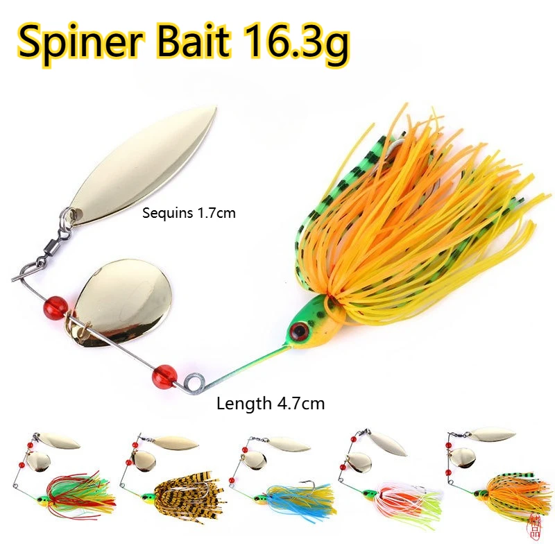 

WIRE BAIT Composite Spinner 16.3g High-Noise Metal Spinner Lure Wholesale Anti-Snag Bait