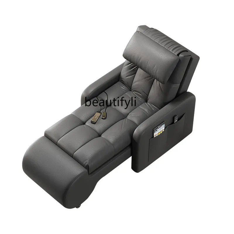 Electric Recliner Sofa Faux Leather Master Bedroom for the Elderly Leisure Nap Chaise Longue Hotel Rest Sofa Bed