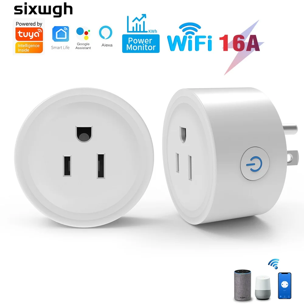 Tuya ZigBee Smart Socket uns Stecker mit Strom überwachung Timing-Funktion Smart Life Wifi-Steckdose arbeiten mit Alexa Google