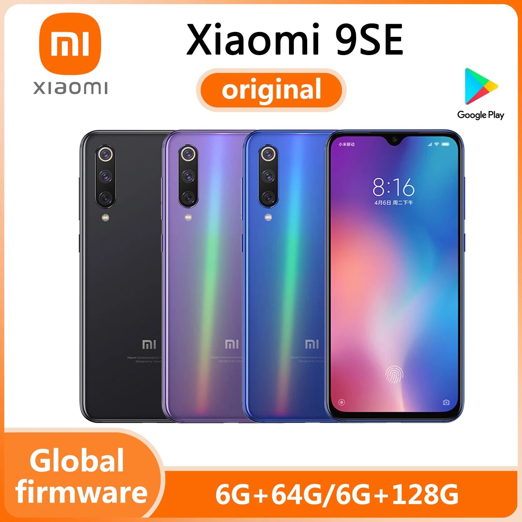 XIaomi 9se Smartphone Original Mobiltelefon Snapdragon 712 48 MP+ 20 MP Dual SIM Schnellladung 18 W Google Store gebrauchtes Telefon