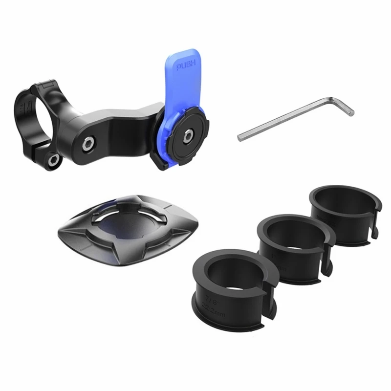 Motorfiets Bikequick release Telefoonhouder Telefoonbeugel Trillingsdemper Fietsstuur Navigatie Ondersteuning voor 4.7-7.2'' Telefoon