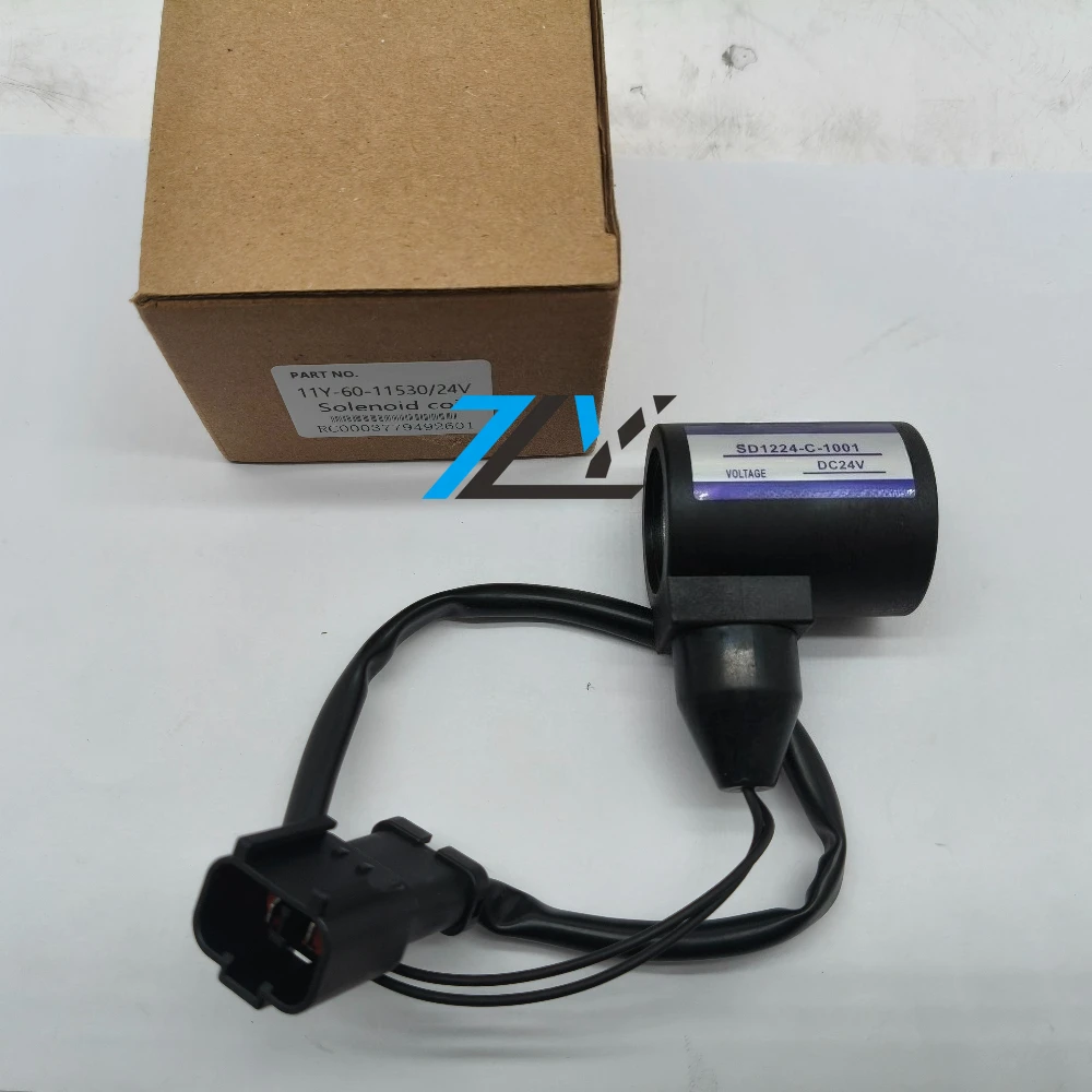 

SD1224-C-1001 DC24V Solenoid Valve Coil 11Y6-011530 Suitable for PC60-6 PC60-7 PC60-8 PC120-6 SH200 SH210 Excavators