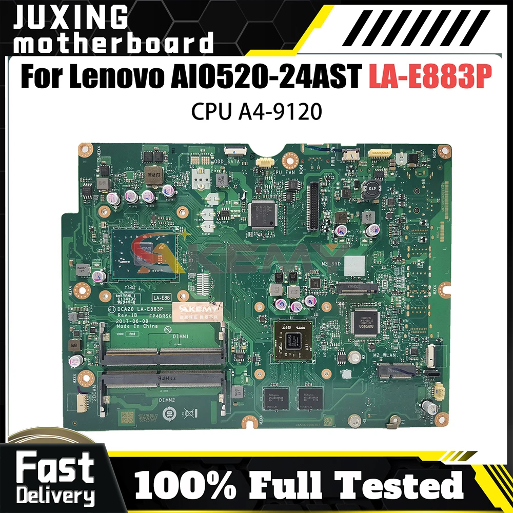 

LA-E883P For LENOVO 520-24AST 520-22AST LA-E883P Notebook Motherboard 100% Tested Laptop Mainboard