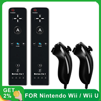 2 in 1 Wireless Gamepad Controller For Nintendo Wii Games Control For Wii U Remote Control Joystick Joypad