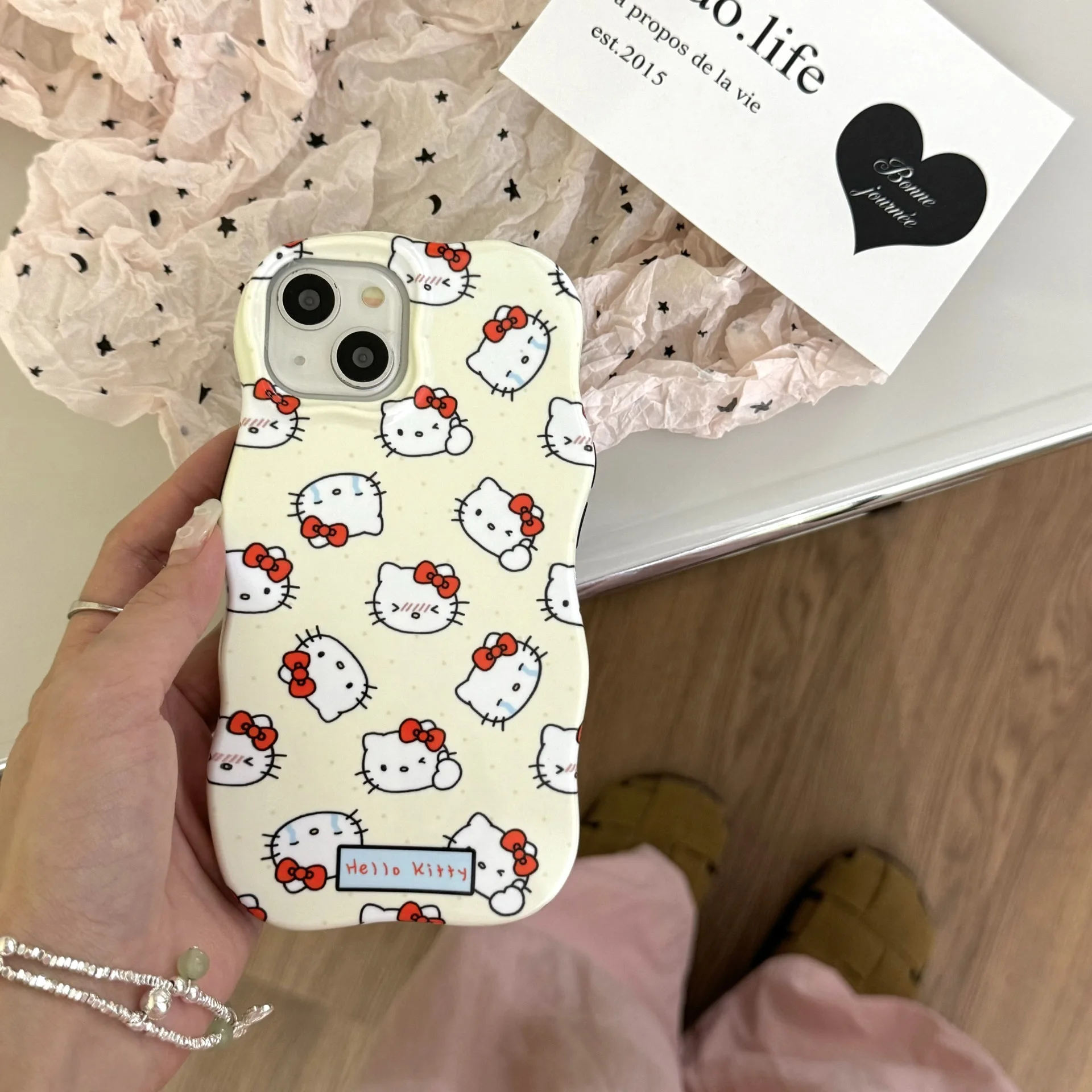 Sanrio Hello Kitty Anime Combinations Phone Case For iPhone 15 14 13 12 11 Pro Max Case Cute cartoon art luxury Shockproof Cover