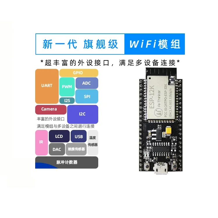 ESP32-S2 ESP-12H KIT ESP-12K KIT  ESP 12H ESP 12K ESP32 S2 Ai-Thinker Original sockets gold