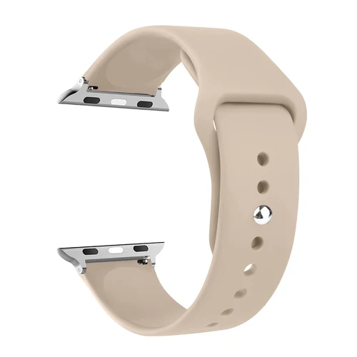 Imagen 2 del producto Correa de silicona para Apple Watch, 44mm, 40mm, 45mm, 41mm, 38mm, 42mm, pulsera para iWatch series se 9, 8, 7, 6, 5, 3 ultra 2, 49mm