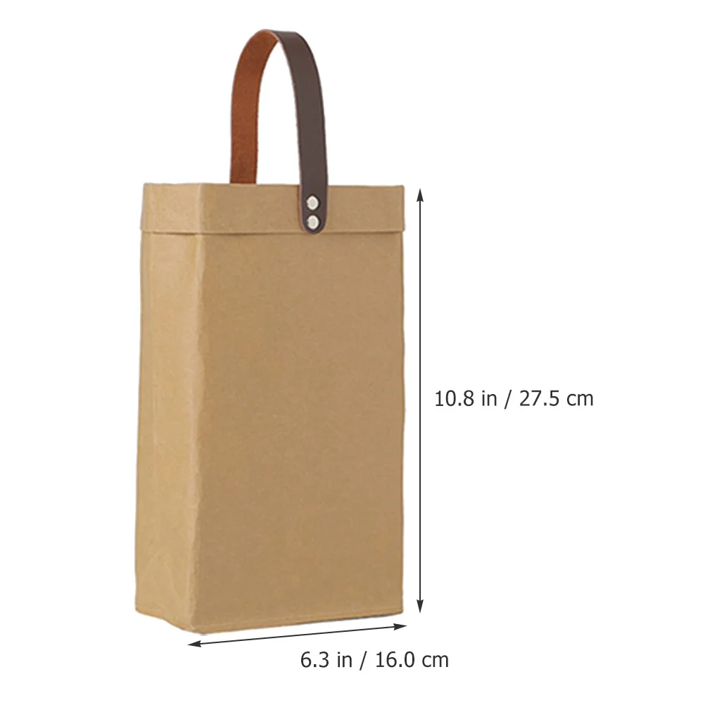 

Kraft Paper Gift Bags For Bottle Heavy Duty Portable Wine Carrier Bag Christmas Party Red Wine Gift Packaging Pouches