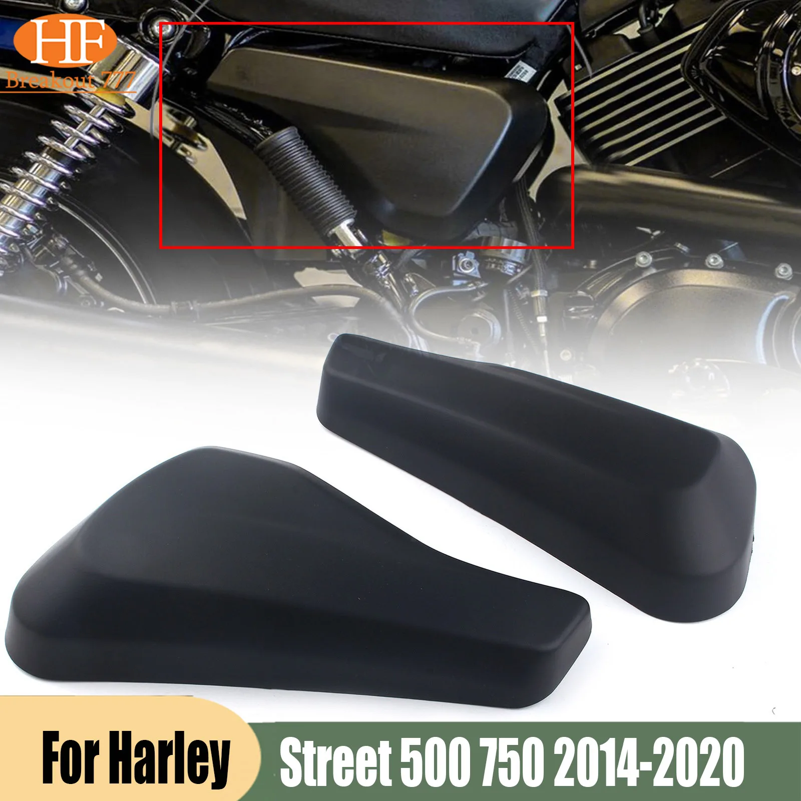 Motorcycle ABS Left Right Battery Side Fairing Cover Oil Tank Guard For Harley Street 500 750 2014-2020