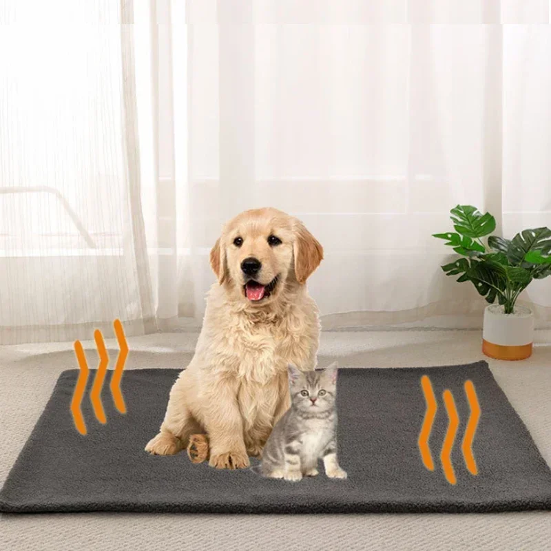 Pet Spontaneous Heating Sleeping Mats Winter Warm Dog Bed Detachable Puppy Kitten Bed for Small Large Dogs Mats Pet Accessories