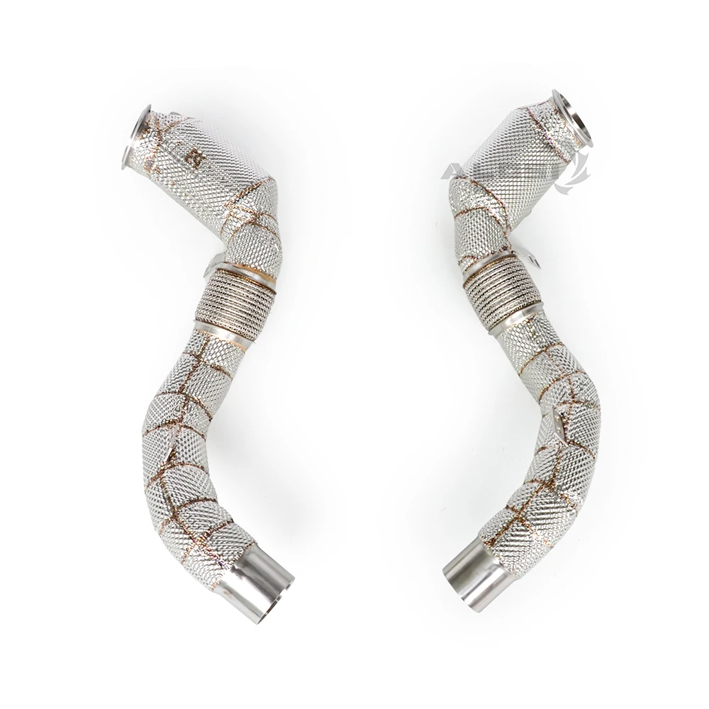

MIX Exclusive Customization For BMW X5M X6M F85 F86 4.4T 2015-2019 High performance stainless downpipe exhaust with heat shield