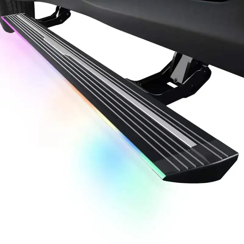 

side running board step FOR Cadillac XT4 color lamp High Quality Waterproof Colorful powered steps