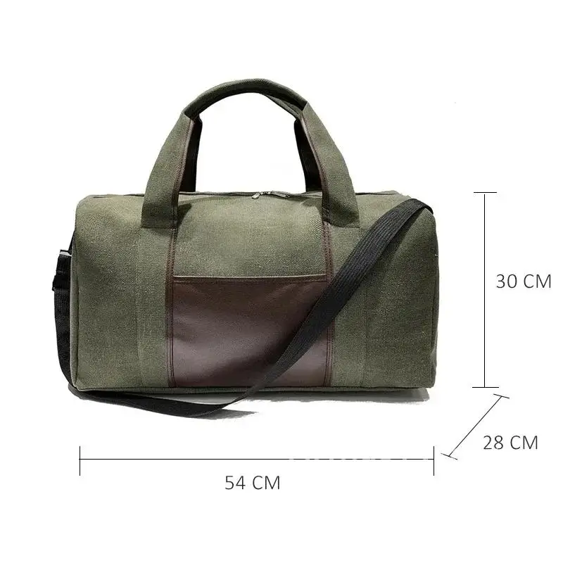 Canvas Simple Travel Luggage Solid Handbags Durable Duffel Men Women for Bags Organizer Crossbody Weekend Carry Shoulder