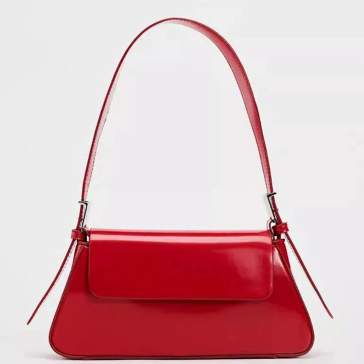 

2025 New Women's Bridal Red Flap Bag - Elegant Wedding Clutch, Minimalist Underarm Shoulder Purse, Versatile Ceremony Accessory​