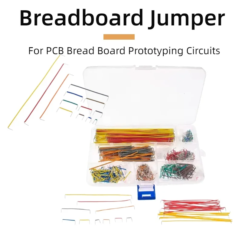 840/560/140 Stück 14 Längen U-förmiges lötfreies Steckbrett-Überbrückungskabel-Draht-Set, für Heimwerker, für PCB-Breadboard-Prototyping-Schaltungen