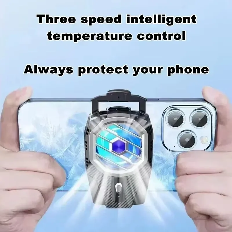 

X91 Mobile Phone Semiconductor Back-clip Cooling Fan Radiator PUBG Game Cooler for IPhone Android Universal Gaming Accessories