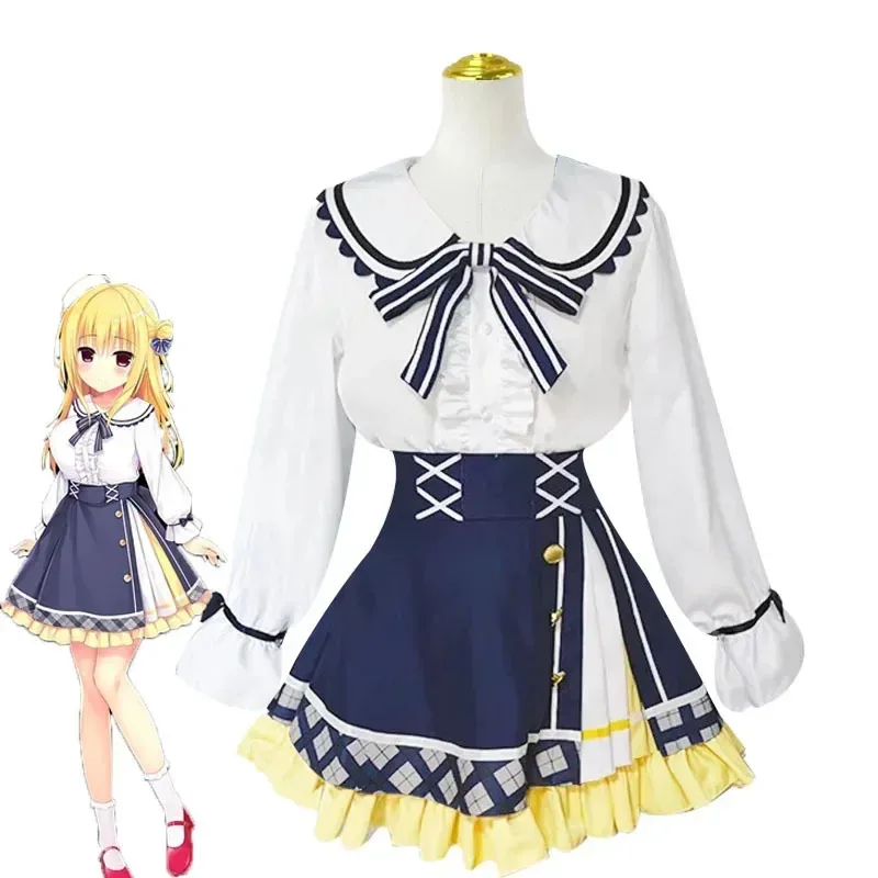 

CREATIVE Anime Izumi Hiyori Cosplay Costume High School Girls Lolita Shirt Skirt for Convention