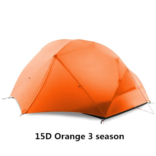 FLAME'S CREED Rucksackzelt für 2 Personen, Outdoor, Camping, 4 Jahreszeiten, Winter, 15D-Zelt, doppellagig, wasserdicht, Wandern, Überleben 5