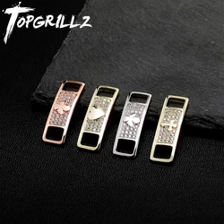 TOPGRILLZ New Pattern Shoe Buckle High Quality Iced Micro Pave Cubic Zirconia Cute/Romantic Jewelry For Men Women
