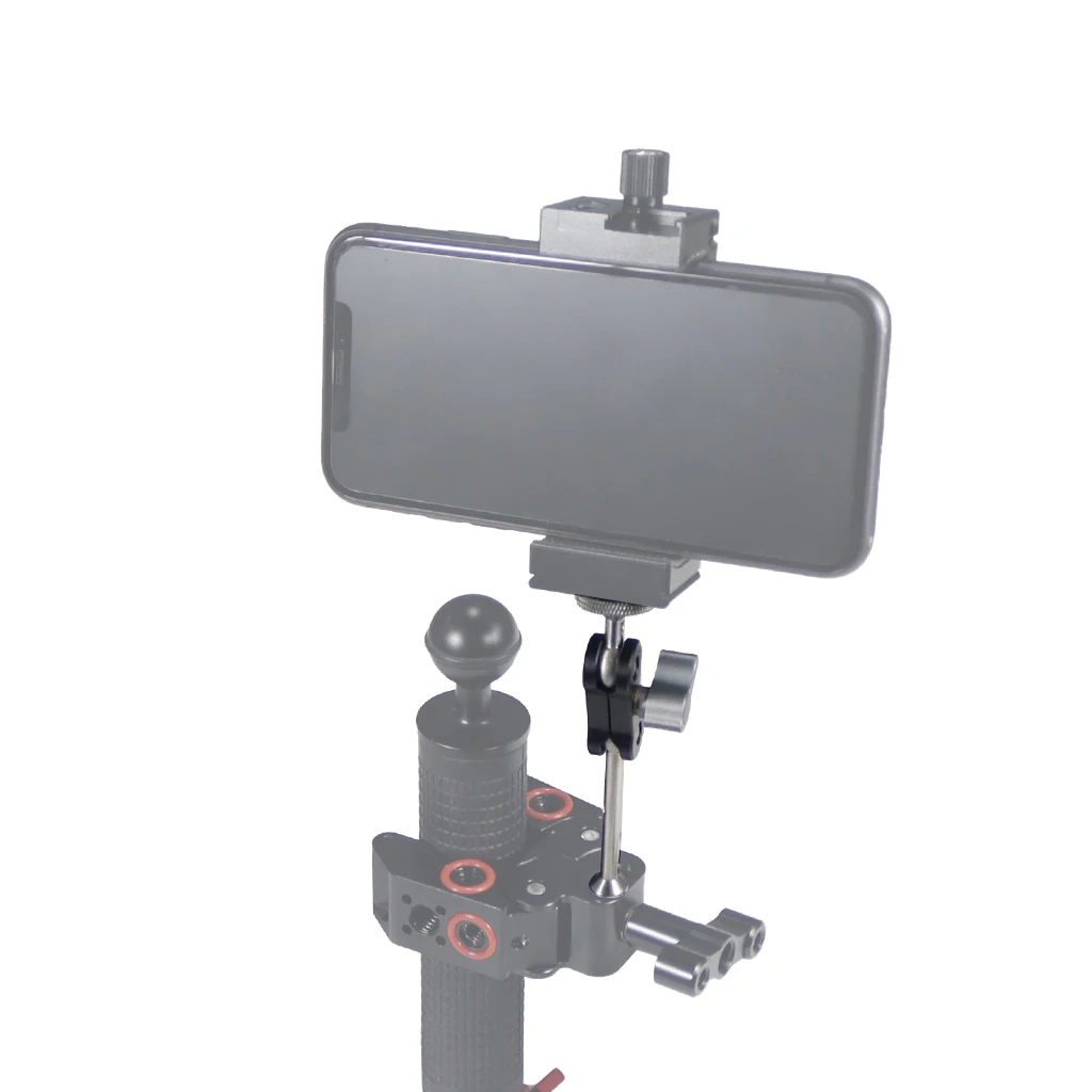 Magic Arm Mount Adapter para DSLR Camera, Multi-Function, Double Ballhead, Camera Cage Monitor, LED Light, luzes de flash, Mini, 1/4 "parafuso