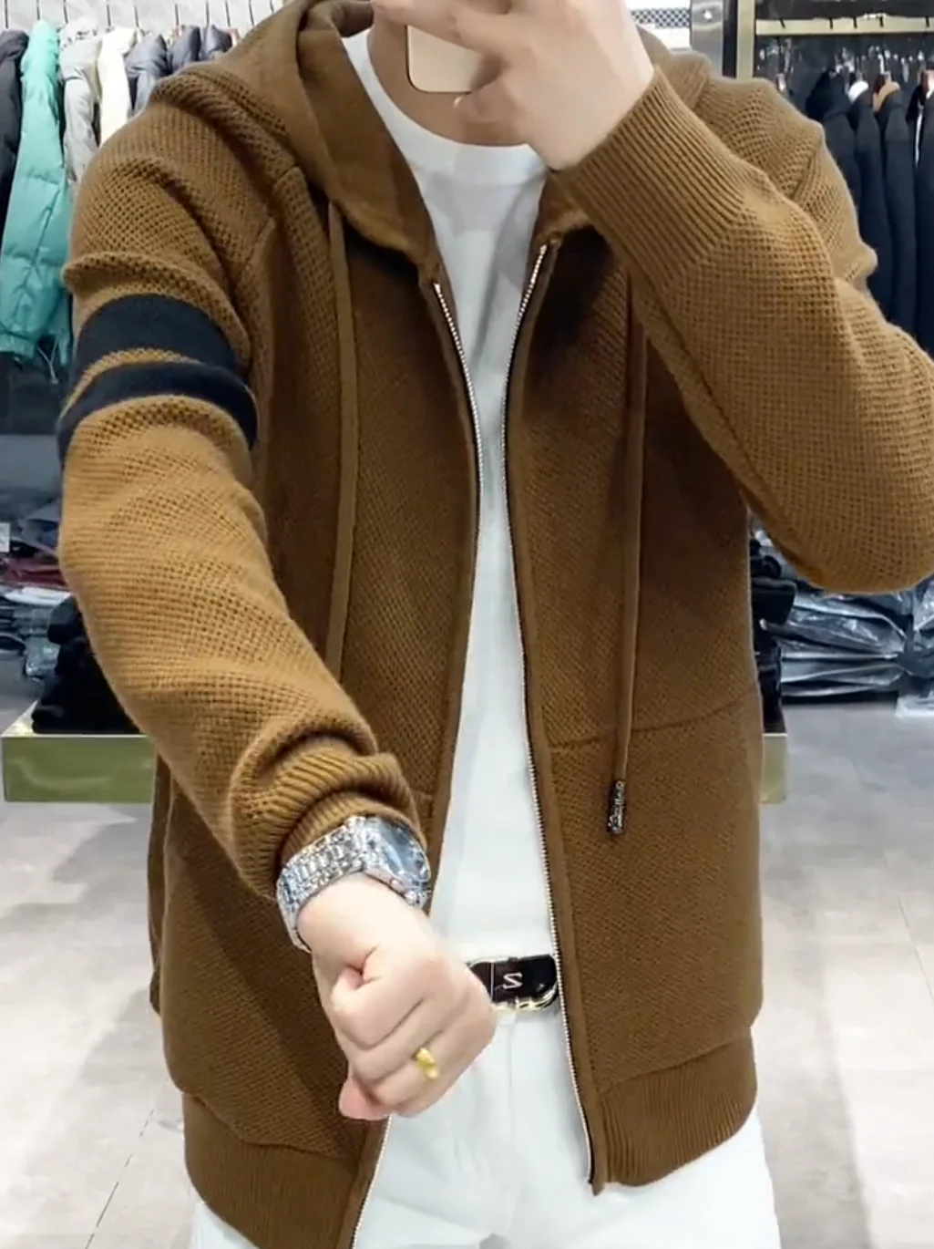 

Men's Knitted Hat Jaet Comfortable Faionable Spring Autumn New Arrival Lightweight Luxury Versatile Trendy Long Sve Ca...