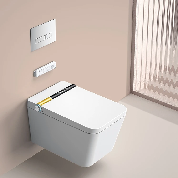 Smart Concealed Toilet Cistern Bidet for Bathroom Self-Cleaning Remote Control Seat Heating Wall-Mounted Inodoros Inteligentes P