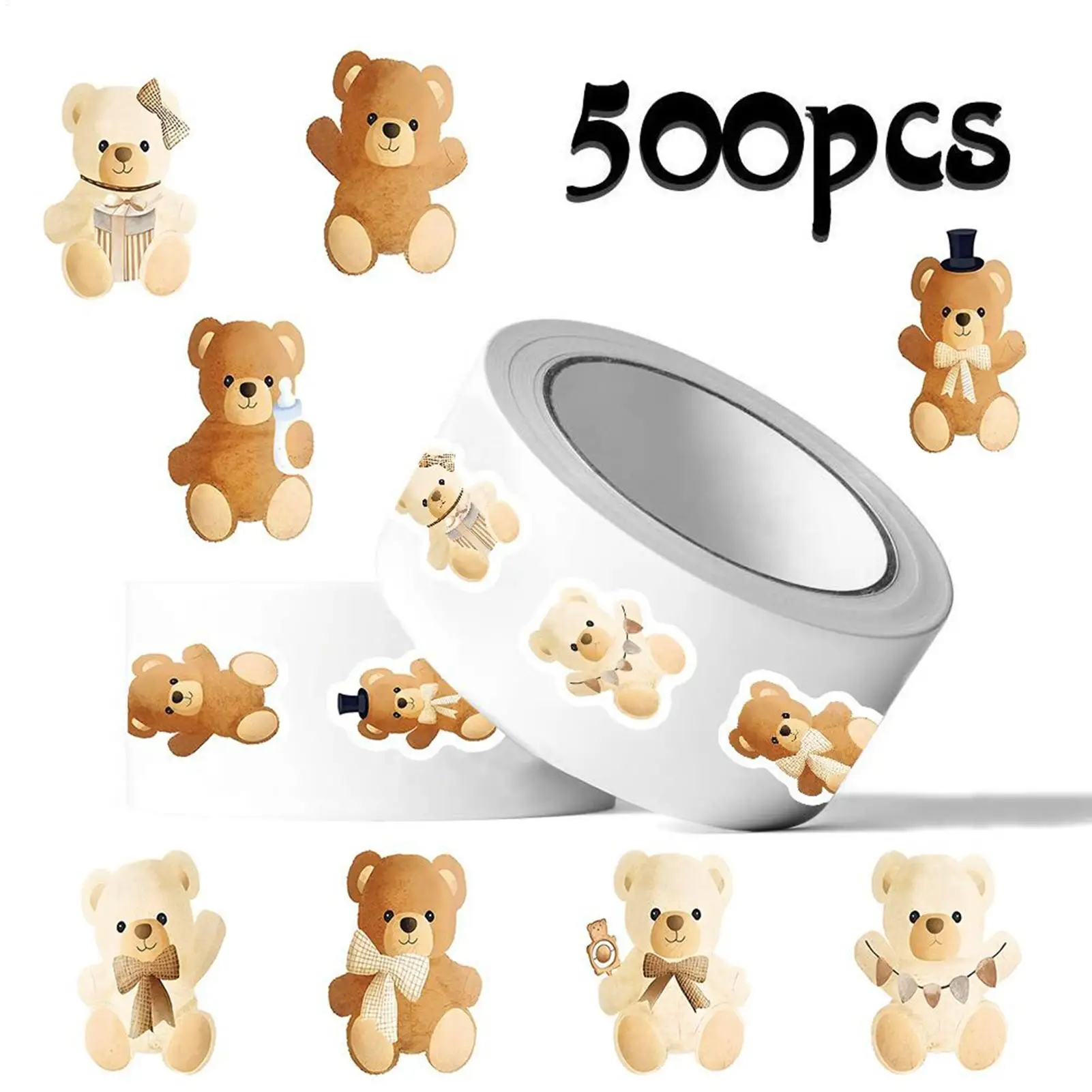 

Bear Stickers 500 Pieces No Fading Decals Water Bottle Stickers For Kids Family Friends Indoor Outdoor Fridge Planner Home Car