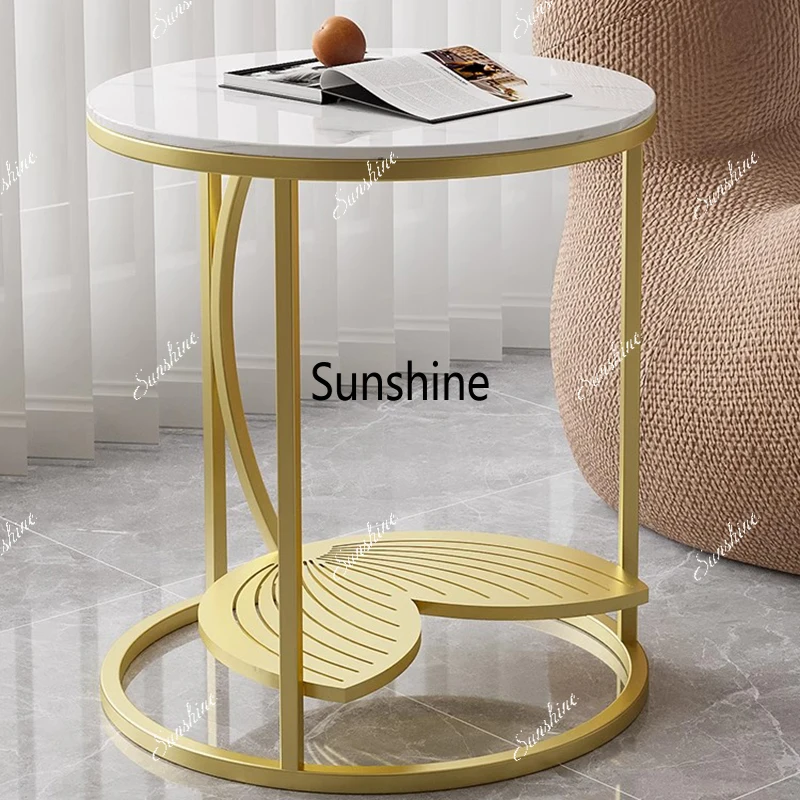 

Transparent Clear Side Table Modern Round Aesthetic Simple Side Table Glass Bedroom Couchtisch Living Room Furniture