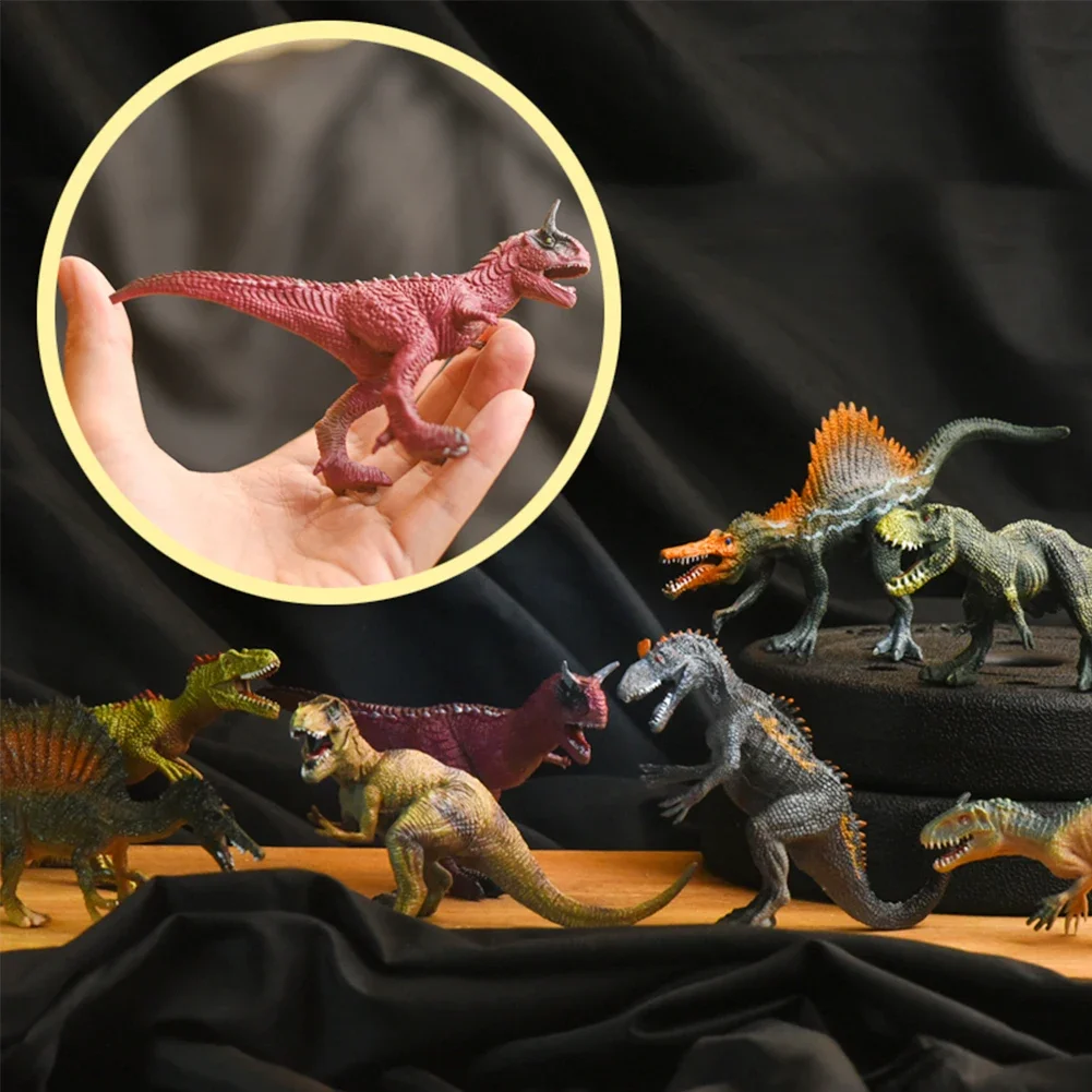 Mini dinosaurio de 2/4 piezas para niños, juguetes educativos, figuras pequeñas de animales de simulación, regalo