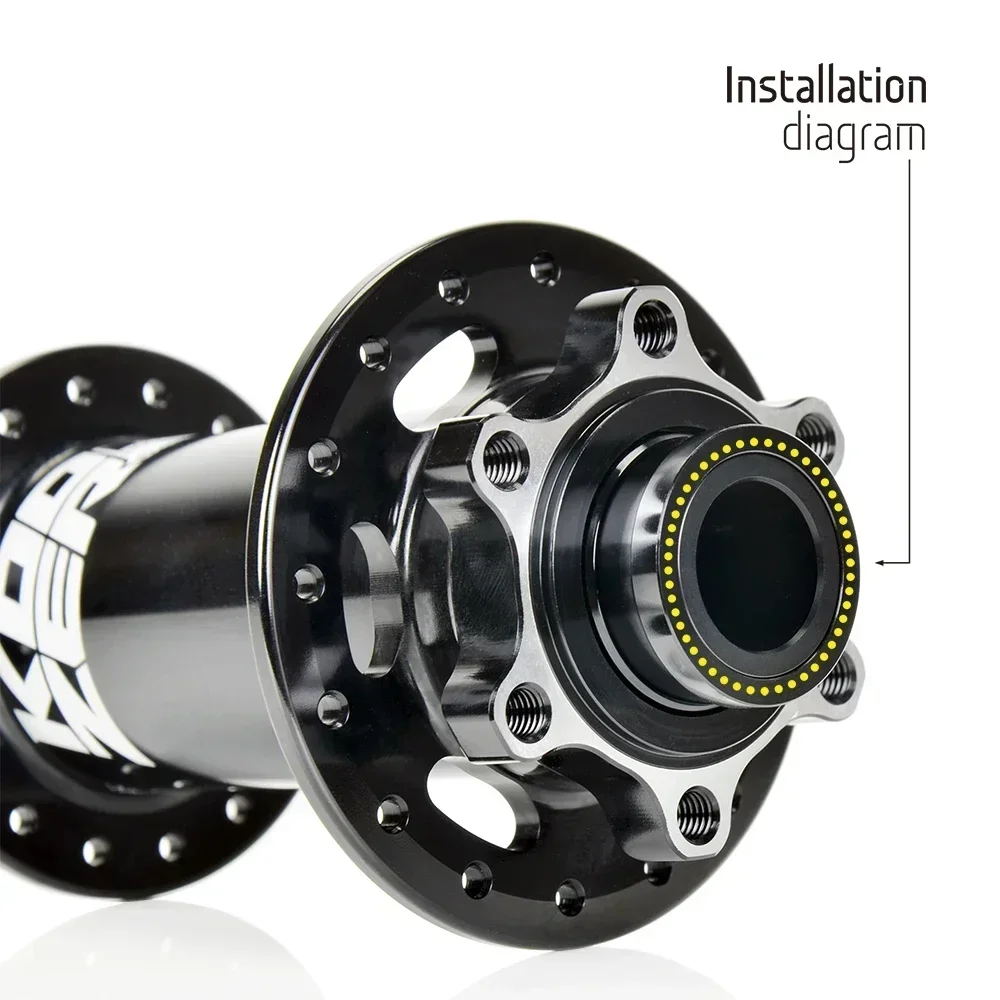 Koozer TC12 Front MTB Hub Adapter: Transform 15x100/15x110 Axles to 12x100/12x110 for Road Bicycles - Image 6