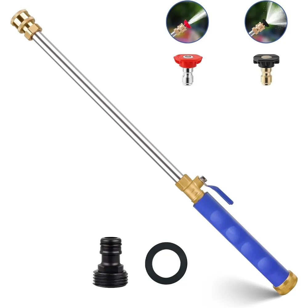 

2025 Upgraded Jet Nozzle Power Washer for Garden Hose, 2-In-1 High Pressure Wand with 2 Different Nozzles and Quick Connectors,
