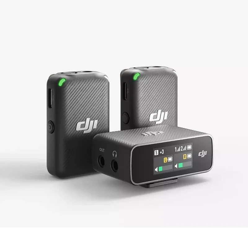 

Wireless Microphone MIC New, 250m Transmission Range, Dual-Channel Recording & 15-Hour Battery Life